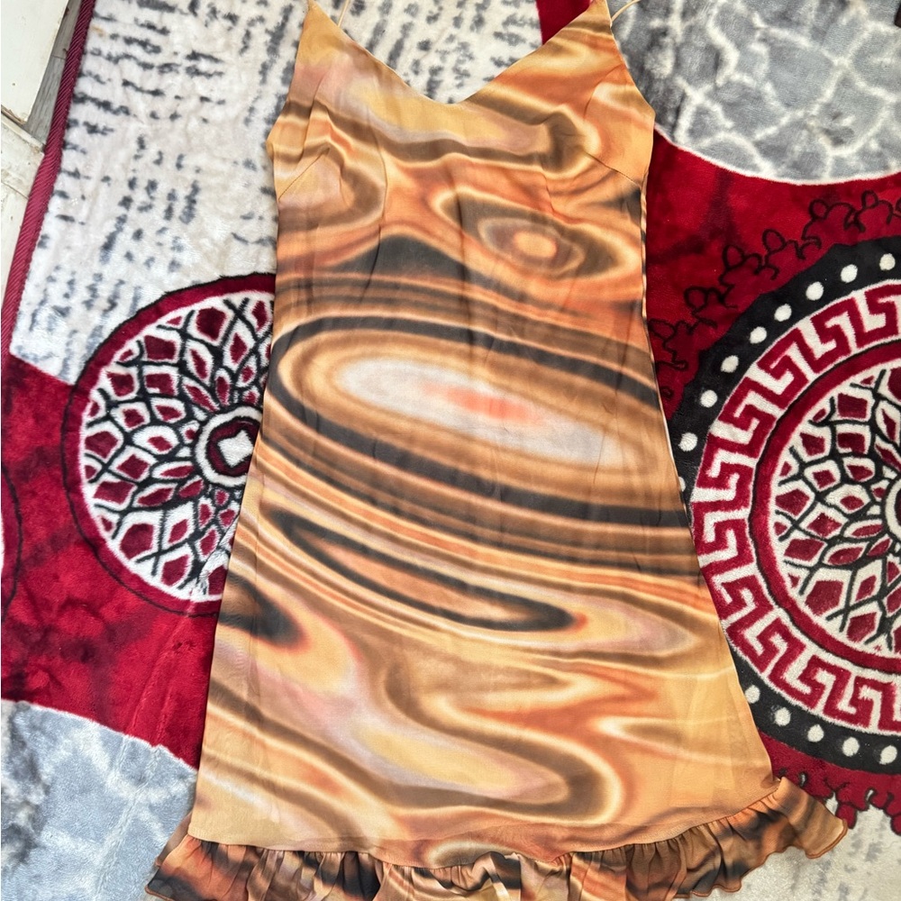 Marble Pattern Mini Dress